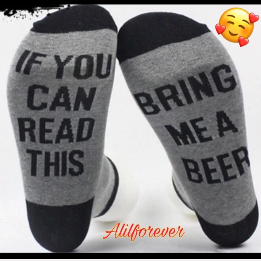 ❤️ Grey & Black Printed Socks - Picture 4 of 4